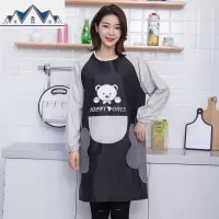围裙家用厨房可擦手时尚女防水防油男士长袖罩衣工作服大人反穿衣 三维工匠