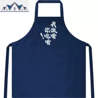 围裙我做啥你吃啥厨房做饭时尚新款日式无袖防水厨师工作服女 三维工匠