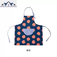围裙韩版家用厨房防水防油可爱时尚围腰挂脖工作清洁做饭半身围裙 三维工匠