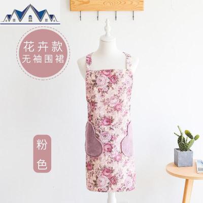 围裙家用厨房可擦手日式工作女韩版可爱日系时尚防水防油做饭围腰 三维工匠