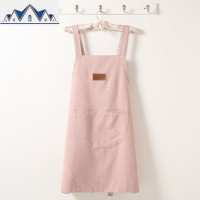 围裙家用厨房时尚韩版女定制烘焙花店美甲围裙工作服防油防水。 三维工匠