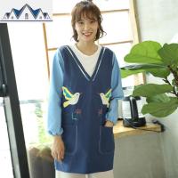 定制公主韩版时尚防水卡通成人厨房罩衣可爱日系女士棉 三维工匠围裙/袖套