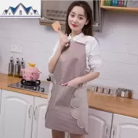 可擦手围裙女厨房防水防油污时尚围腰日式厨房厨师做饭罩衣男家用 三维工匠