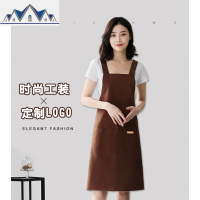 围裙厨房防水防油可爱工作服韩版时尚家用围腰男女定制印LOGO 三维工匠
