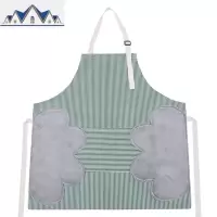 可擦手围裙家用厨房防水防油餐厅工作服罩衣大人做饭家务时尚围腰 三维工匠