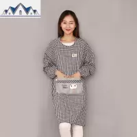 棉长袖围裙罩衣大人时尚女家用厨房做饭大人男套褂反穿衣工作服 三维工匠