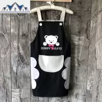 可擦手围裙厨房家用防水防油污女时尚可爱日式做饭工作服定制LOGO 三维工匠