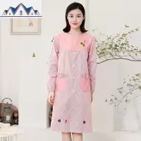 围裙家用厨房长袖棉时尚成人防水防油做饭罩衣工作服可爱定制女 三维工匠
