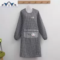 秋冬可爱日系长袖围裙女做饭棉时尚厨房防油罩衣大人工作服定制 三维工匠