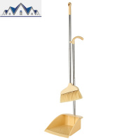 扫把套装簸箕扫除垃圾铲笤帚畚箕扫帚扒斗家用不锈钢杆组合套装 三维工匠