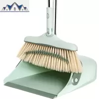 防风扫把畚箕套装家用卫生间带刮齿立式簸箕软毛扫帚笤帚扫地组合 三维工匠