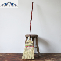 高粱大扫把单个扫帚手工精编扫院子长柄扫把 庭院笤帚 三维工匠