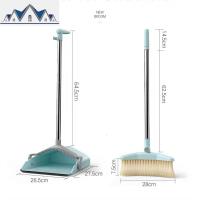 扫把簸箕套装组合加厚扫帚家用笤帚软毛不沾头发刮地板刮水器 三维工匠