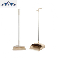 防风扫把簸箕套装梳齿旋转扫帚畚箕组合家用360旋转扫地简约可挂 三维工匠
