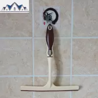 擦玻璃窗户器玻璃刷高楼清洁清洗工具家用汽车挡风玻璃刮水板 米白色 三维工匠擦玻璃器