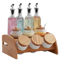 厨房用品储物罐陶瓷调料盒盐罐调味罐密封罐收纳盒组合装油瓶套装