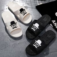 拖鞋女家用室内浴室防滑洗澡软底居家外穿可爱男家居一字拖鞋情侣