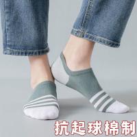 船袜男薄款条纹浅口隐形袜低帮短袜防滑透气棉不跟不变形衫伊格