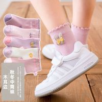 儿童袜子女童春秋季棉中筒袜大中小童宝宝男女孩学生袜秋冬加厚衫伊格
