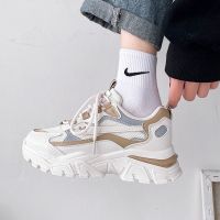 显脚小个子网红老爹鞋ins潮女2021年新款厚底百搭港风运动鞋