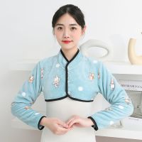 秋冬季长袖护肩膀坎肩颈椎保暖睡觉女士月子防寒中老年男士护肩衣蒂兰渔