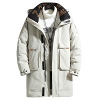 羽绒棉服男冬季2021新款中长款工装外套加绒加厚时尚潮流男装衫伊格