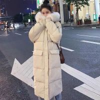 过膝羽绒棉服女2021新款韩版宽松加厚面包服棉衣女中长款冬季外套衫伊格