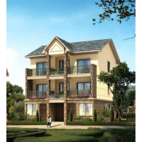 (实物图纸)三层新农村自建房屋设计图纸别墅设计图CAD设计图A208()