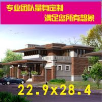 别墅图纸三层欧式别墅图纸 新农村自建房建筑全套施工图 可（）