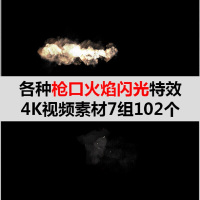 ST31各种口火焰闪光4K视频素材7组102个 AE战素材()