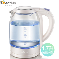 小熊(Bear)电水壶 ZDH-A17L1 1.7L大容量 灵动蓝光煮水 防干烧自动断电 不锈钢发热底盘 电热水壶