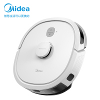 美的(Midea)M6扫地机器人 激光导航 智能规划路线 吸扫拖一体 智能互联 家用吸尘器扫地机 极地白 [热卖新品]