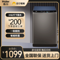 海尔(Haier)波轮洗衣机全自动10kg公斤大容量直驱变频一级能效家用宿舍租房EB100B20Mate1