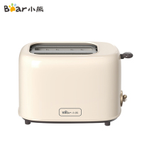 小熊(bear)面包机 多士炉早餐烤吐司机 烤面包片2片家用多功能轻食机 6档烘烤带防尘盖DSL-C02K8