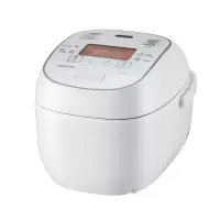 东芝(TOSHIBA)电饭煲微电脑电磁加热5mm锻造匠铜釜5升沸腾预约RC-18LTC[白色]