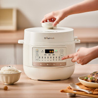 小熊 YLB-C40Y5电压力锅4L家用高压锅 不粘内胆可开盖煮智能焖煮