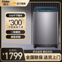 海尔(Haier)波轮洗衣机全自动家用12KG大容量二级能效 智能预约直驱变频自编程漂甩合一 XQB120-Z5088