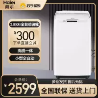 海尔(Haier)洗鞋机2.5KG 全自动波轮洗衣机 多功能家用小型洗脱懒人洗鞋360度立体刷洗桶自洁 HQ1-T258
