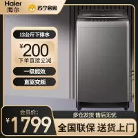 海尔(Haier)波轮洗衣机12公斤一级能效 直驱变频健康除菌螨漩瀑洗+筒自洁家用大容量 XQB120-BZ6088