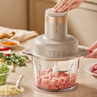 小熊(Bear)绞肉机家用2.7L大容量和面机多功能料理机宝宝辅食机婴儿打泥机搅拌机捣蒜器绞菜QSJ-P05A5