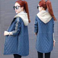皮衣外套女中长款冬装2019新款韩版潮棉袄时尚休闲女士加厚长外套