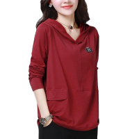 80-180斤含棉卫衣女连帽2019新款春装宽松长袖上衣显瘦打底衫 臻依缘