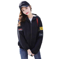 2019新款春秋季女装外套女学生韩版宽松连帽风衣秋款ins工装外套薄臻依缘