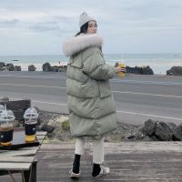 棉服女中长款2019新款外套女韩版宽松学生过膝面包服大毛领棉袄潮臻依缘