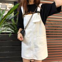 牛仔背带裙女夏季减龄背带裙女韩版宽松显瘦洋气chic短裙连衣裙女臻依缘