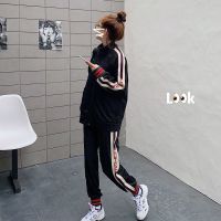 运动套装女秋季学生韩版宽松显瘦棒球服时尚休闲跑步两件套洋气潮臻依缘