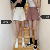 夏季新款韩版学生高腰卷边宽松阔腿热裤显瘦休闲百搭牛仔短裤女潮 臻依缘