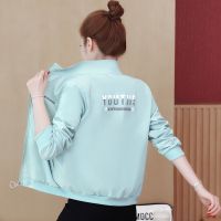 外套女短款2021春新款潮韩版印花夹克小个子风衣百搭棒球服上衣女 臻依缘