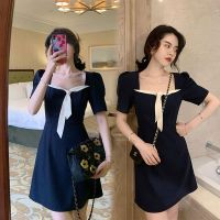 裙子新款2021年夏季新款微胖mm洋气显瘦连衣裙大码女装短袖裙子 臻依缘