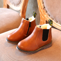 新款儿童雪地靴男女童靴子 冬季加绒加厚棉鞋小孩短靴宝宝马丁靴